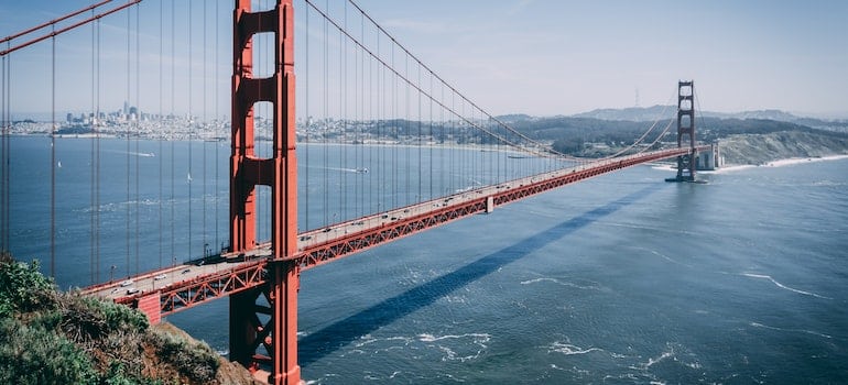 The view of Golden Gate bridge 