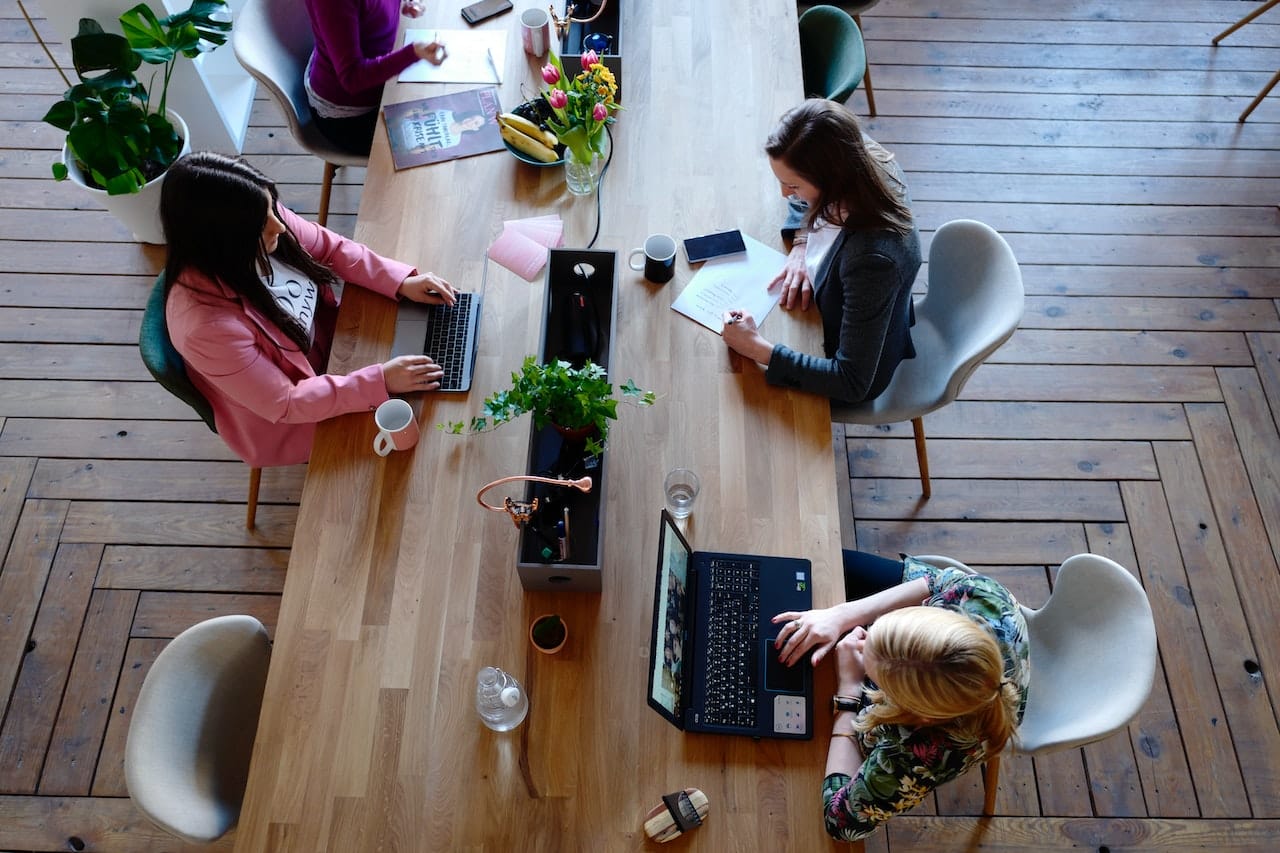 People sitting at the table in an office in San Francisco