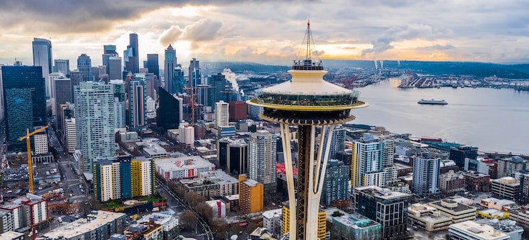 Space Needle as the first place to visit after moving from San Francisco to Seattle