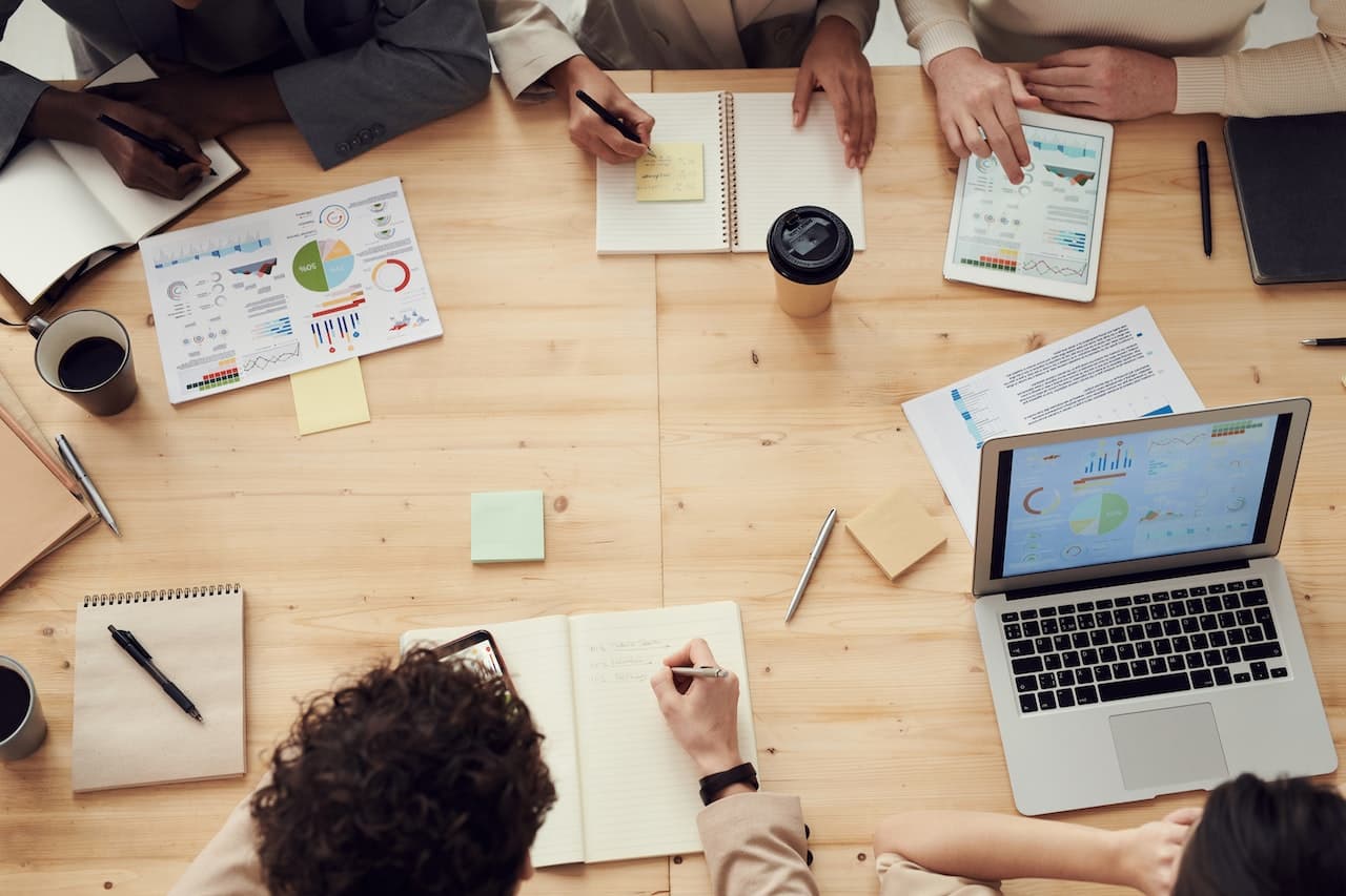 Picture of an office team in a meeting