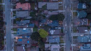 Neighborhoods as seen from the sky