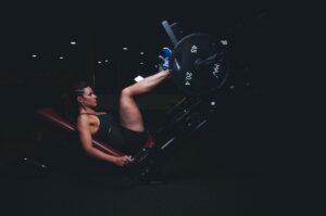 Picture of a person exercising in a gym
