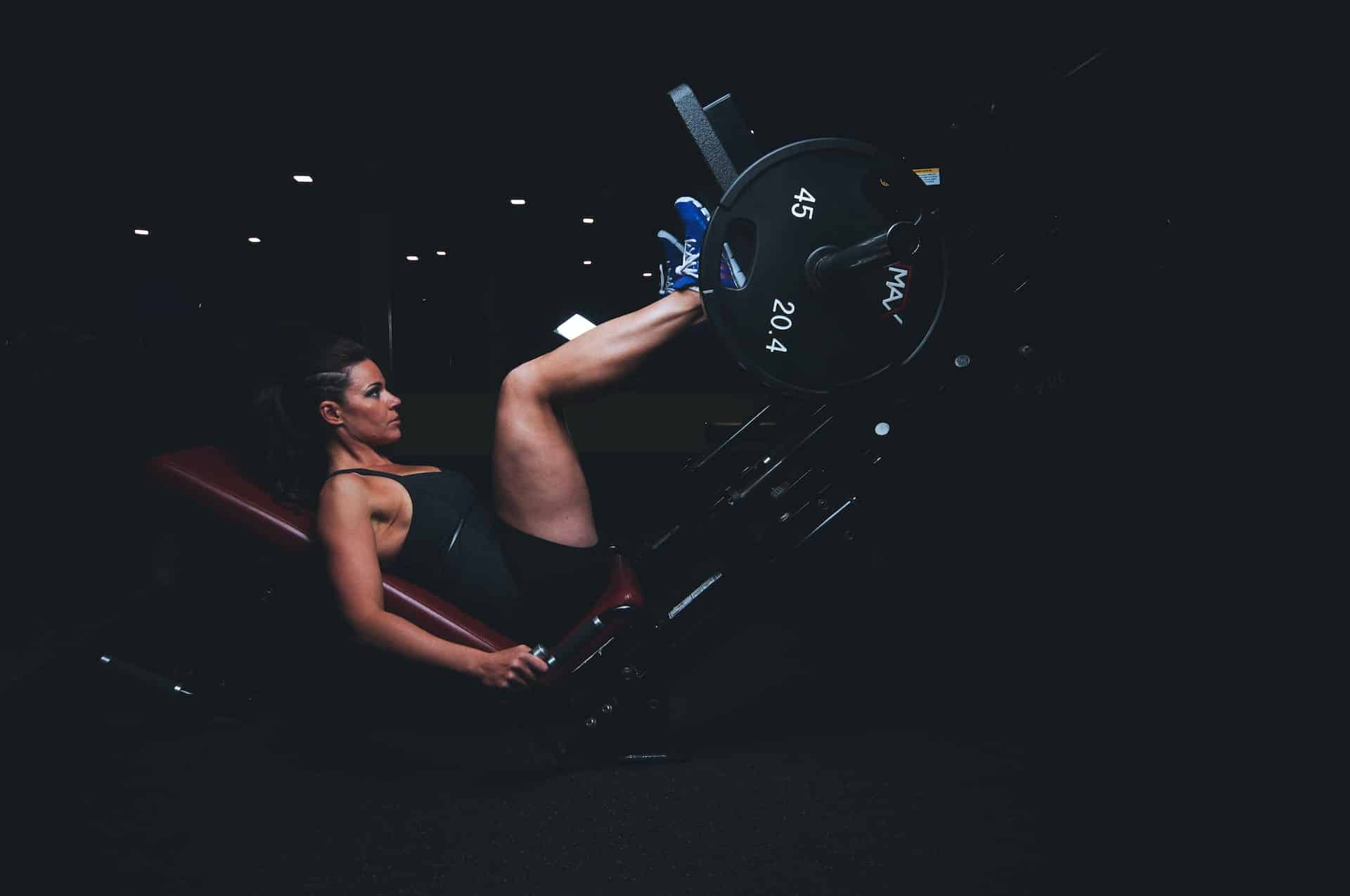 Picture of a person exercising in a gym